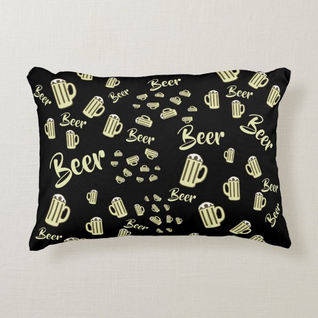 Mok bier accent kussen (Voorkant)