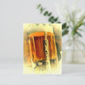 Mok bier briefkaart (Staand voorkant)
