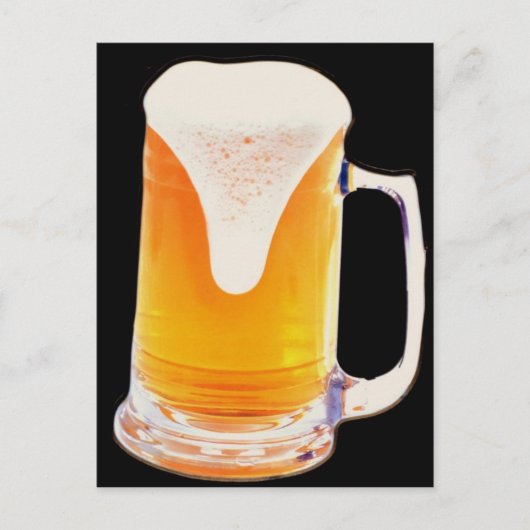 Mok bier briefkaart (Voorkant)
