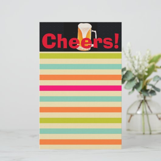 Mok bier briefpapier (Staand voorkant)