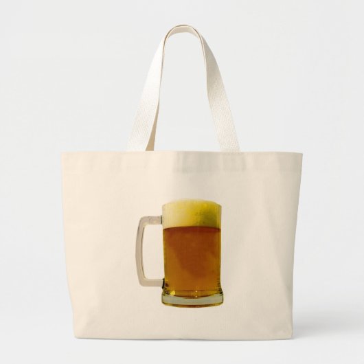 Mok bier grote tote bag (Voorkant)
