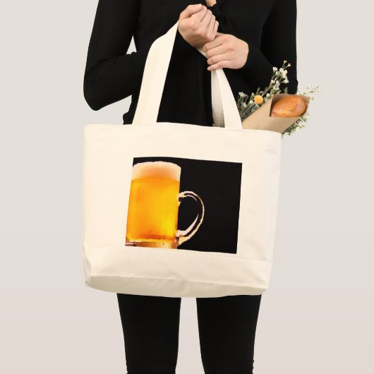 Mok bier grote tote bag (Voorkant (product))