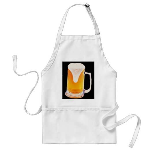 Mok bier standaard schort (Voorkant)