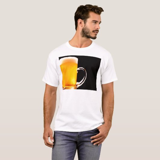 Mok bier t-shirt (Voorkant volledig)