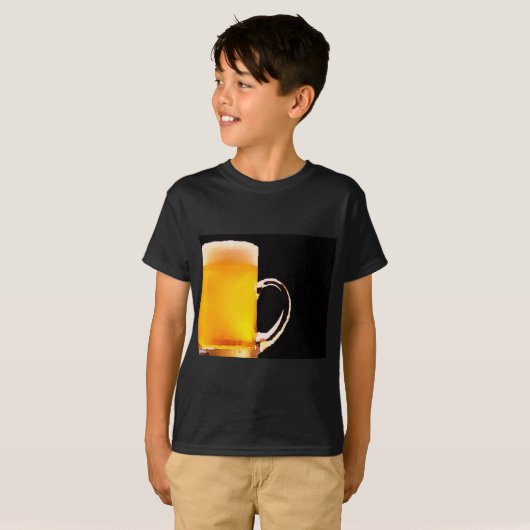 Mok bier t-shirt (Voorkant volledig)