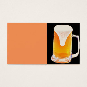 Mok bier visitekaartje