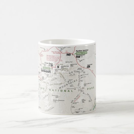 Mok Big Bend (Texas) kaart (Center)