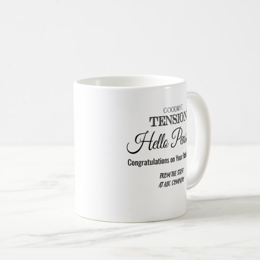 Mok bij pensionering (Voorkant rechts)