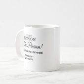 Mok bij pensionering (Voorkant links)