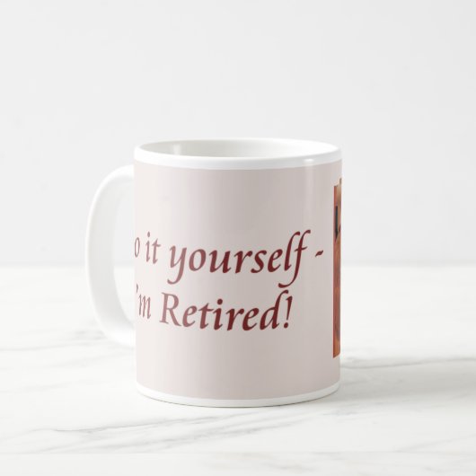 Mok bij pensionering (Voorkant links)