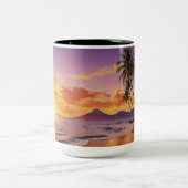 Mok bij tropische zonsondergang | Levendige Palm T (Center)