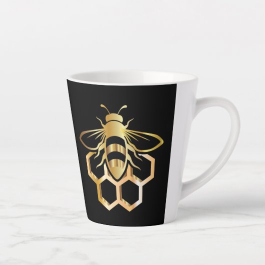 Mok bij zwarte en goudbijen (Rechts)