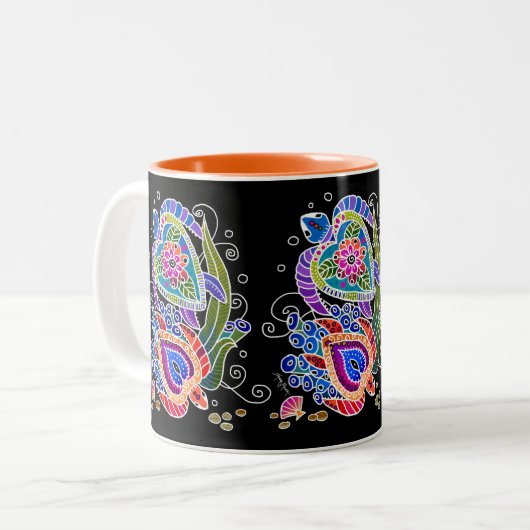 Mok BINDI TURTLE kiest achtergrond en stijl (Voorkant links)