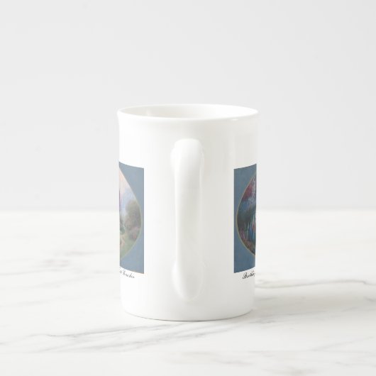 Mok BIRTHDAY COTTAGE bone china (Achterkant)