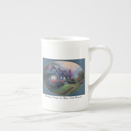 Mok BIRTHDAY COTTAGE bone china (Rechts)