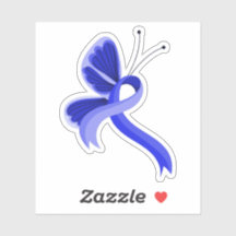 Mok blauw bewustzijn rond koolstofbutterfly-koffie