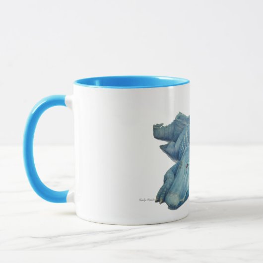 Mok blauw gatorkoffie (Links)