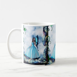 Mok blauw-Romantische vlinderkoffie