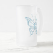 Mok blauwbes vlinder! (Voorkant rechts)