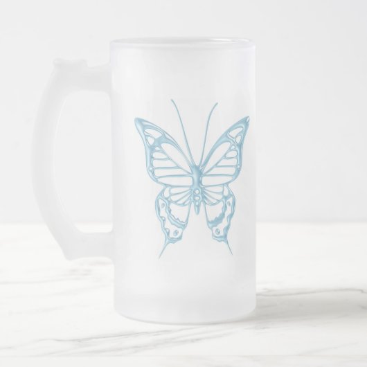 Mok blauwbes vlinder! (Links)