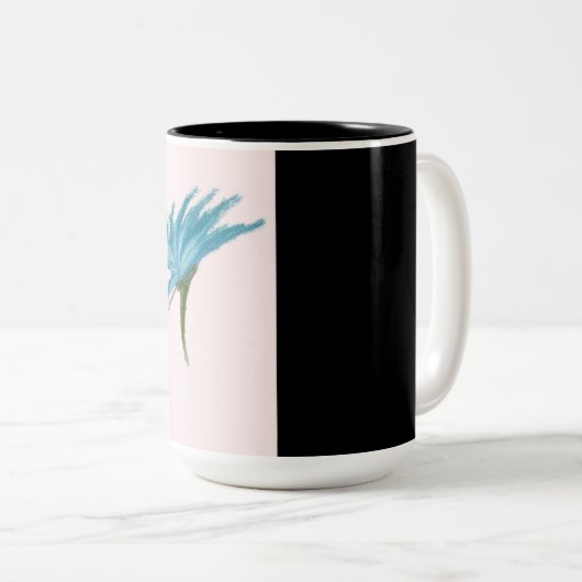 mok blauwe bloem (Voorkant rechts)