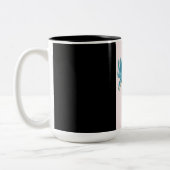 mok blauwe bloem (Links)