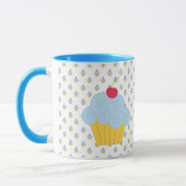 Mok blauwe cupcake (Links)