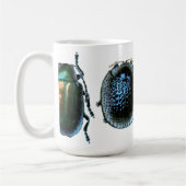 Mok blauwe en gele keel (Links)