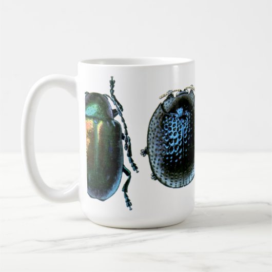 Mok blauwe en gele keel (Links)