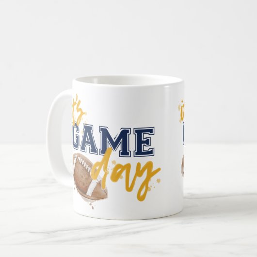 Mok Blauwe en gouden speldag (Voorkant links)