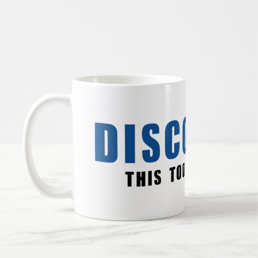 Mok blauwe en Oranje koffie (Links)