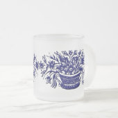 Mok blauwe en witte  ventilator (Voorkant rechts)