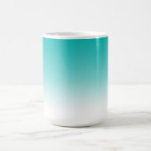 Mok Blauwe gradiënt kleur ombre turquoise (Center)