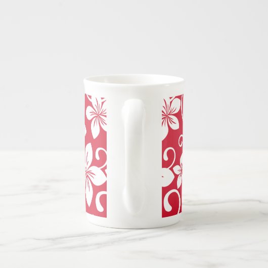 Mok BLAUWE HAWAII (RED) BONE CHINA (Achterkant)