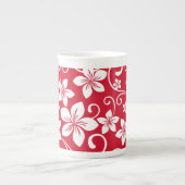 Mok BLAUWE HAWAII (RED) BONE CHINA (Voorkant)
