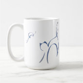 Mok blauwe kat (Links)