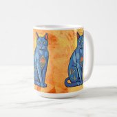 Mok blauwe kat (Voorkant rechts)