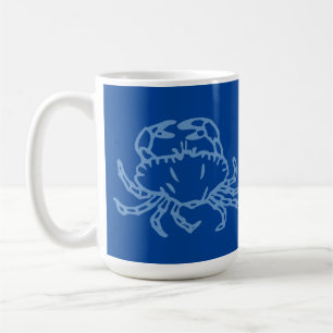 Mok Blauwe krab koffie aanpassen