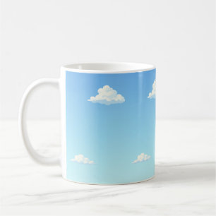 Mok blauwe lucht