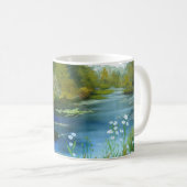 Mok blauwe papavers (Voorkant rechts)