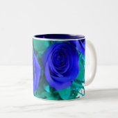 Mok blauwe Rozen (Voorkant rechts)