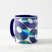 Mok blauwe schijf (Voorkant links)