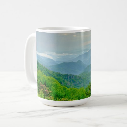 Mok blauwe schijf (Voorkant links)