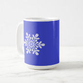 Mok Blauwe sneeuwvlok (Voorkant links)