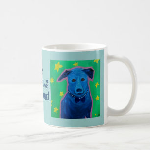 mok blauwe streepjesband