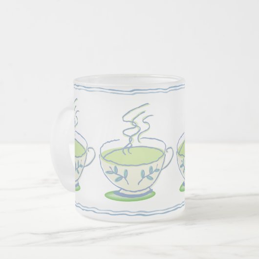 Mok Blauwe thee instellen (Voorkant links)