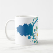 Mok blauwe ventilatorverf (Links)