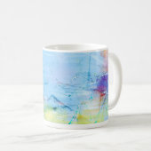 mok blauwe verfkoffie (Voorkant rechts)