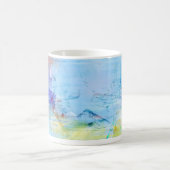 mok blauwe verfkoffie (Center)