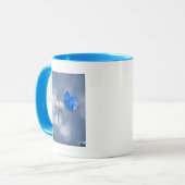 Mok blauwe vlinder (Voorkant links)